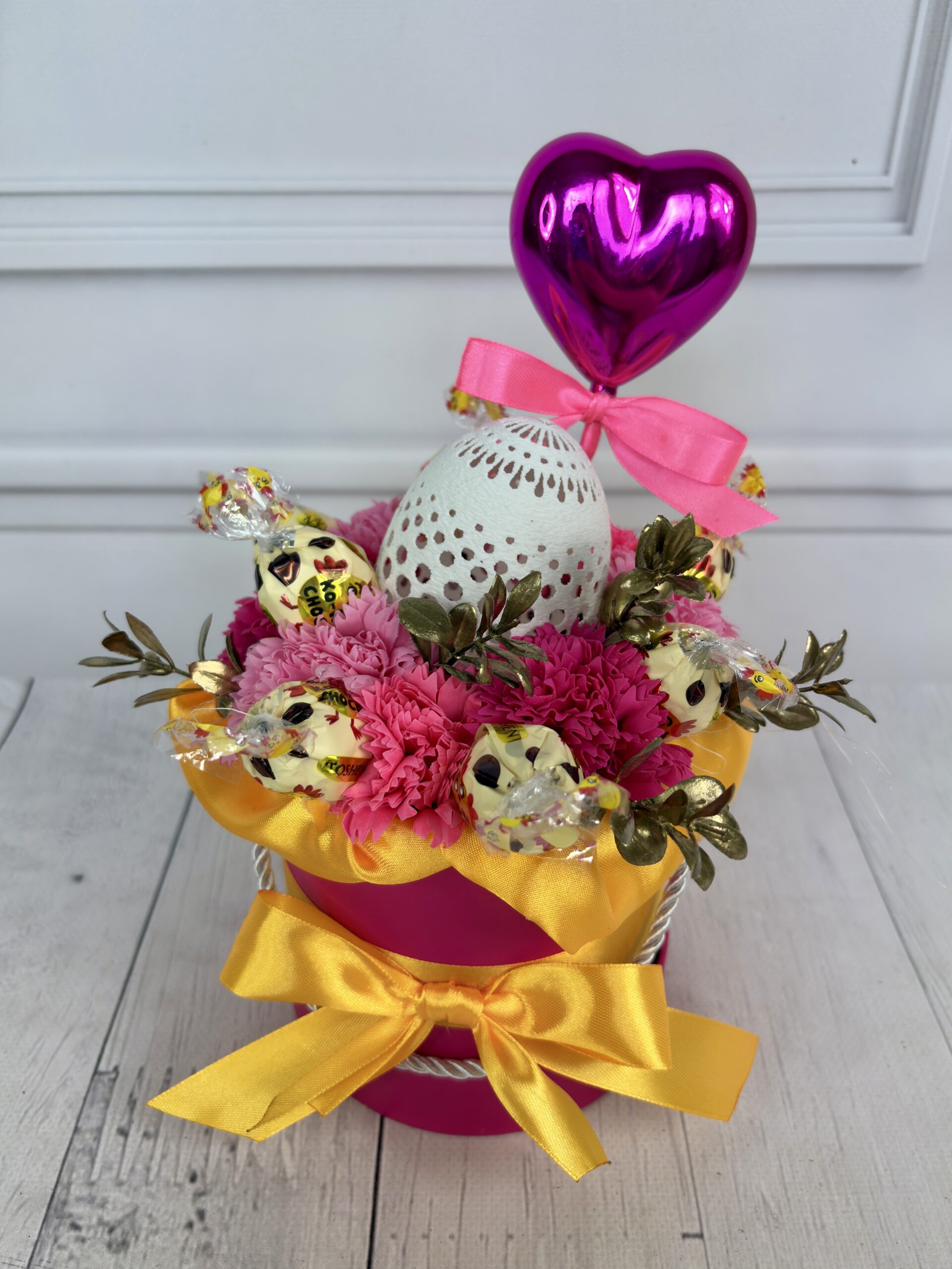 💗 Złote Serce – boks wielkanocny (rozmiar S)