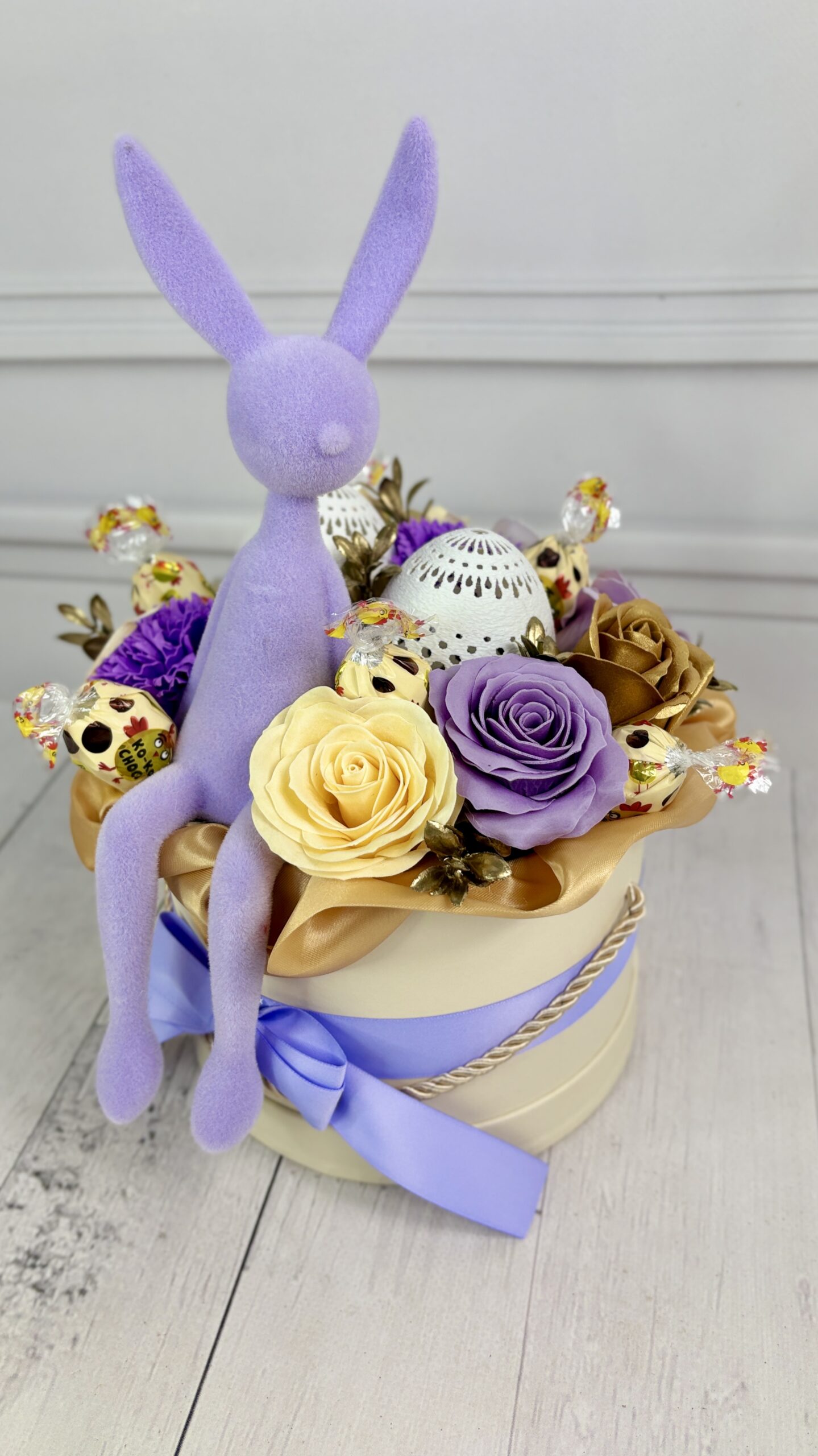 🐰 Lawendowa Elegancja – boks wielkanocny (rozmiar duże S)