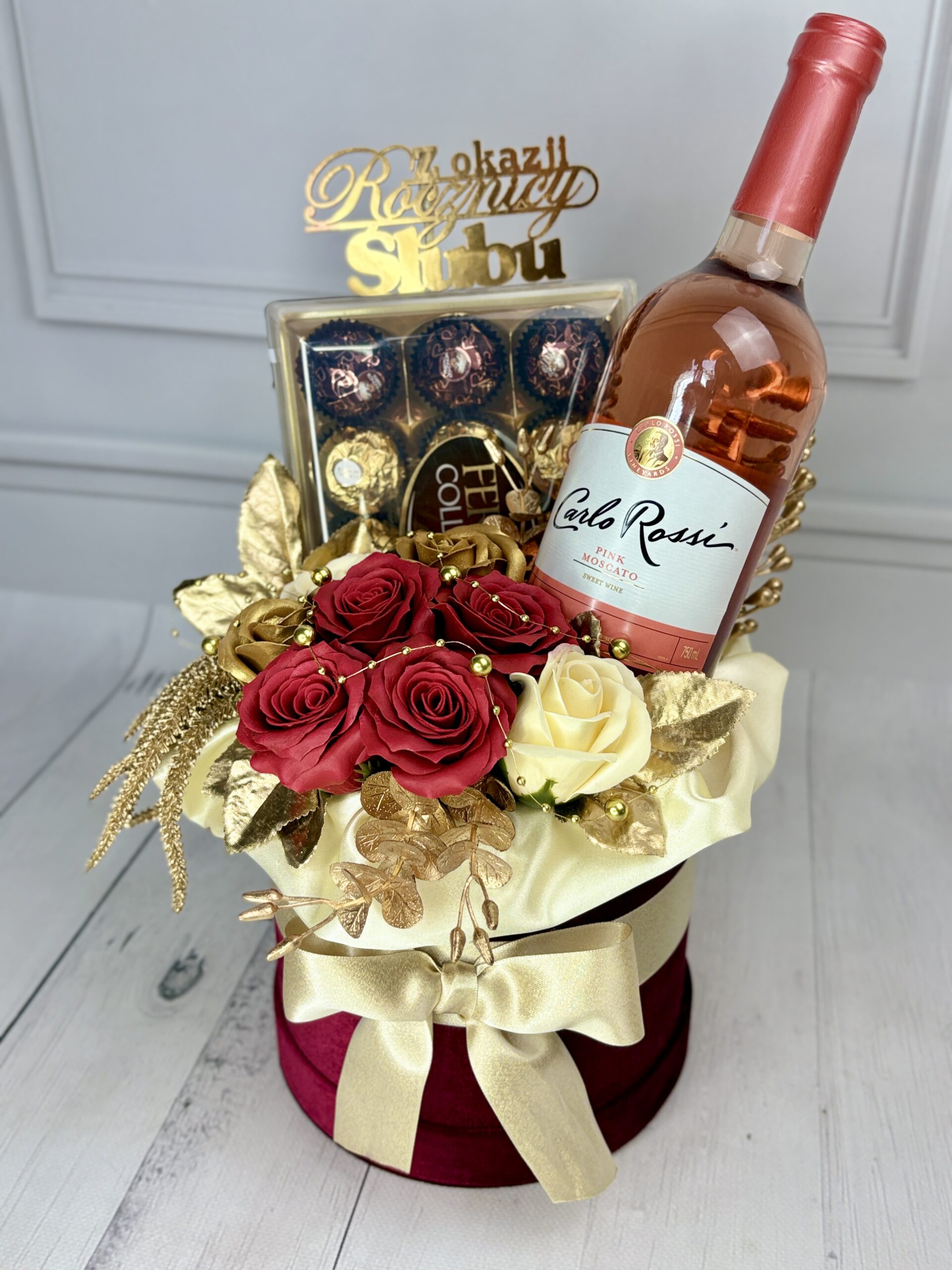 🌹 40. Rocznica Ślubu – box prezentowy (rozmiar L)